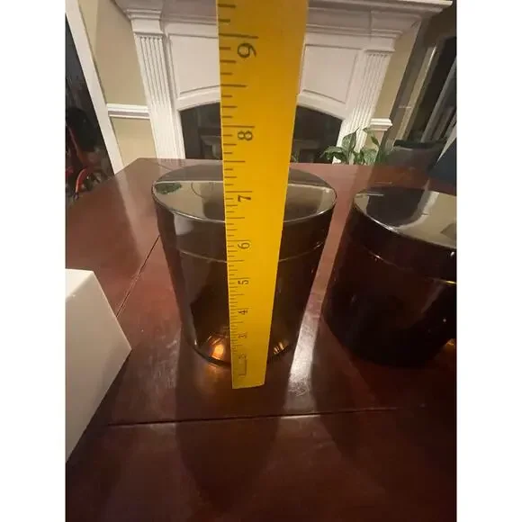 Vintage San Remo Plexiglas Cosmoplast Brown Nesting Containers Canisters Set 3 - Picture 14 of 14